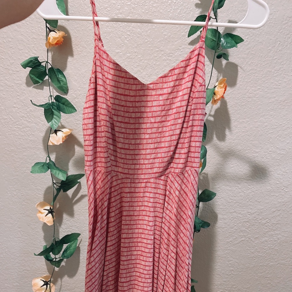 Pink striped dress